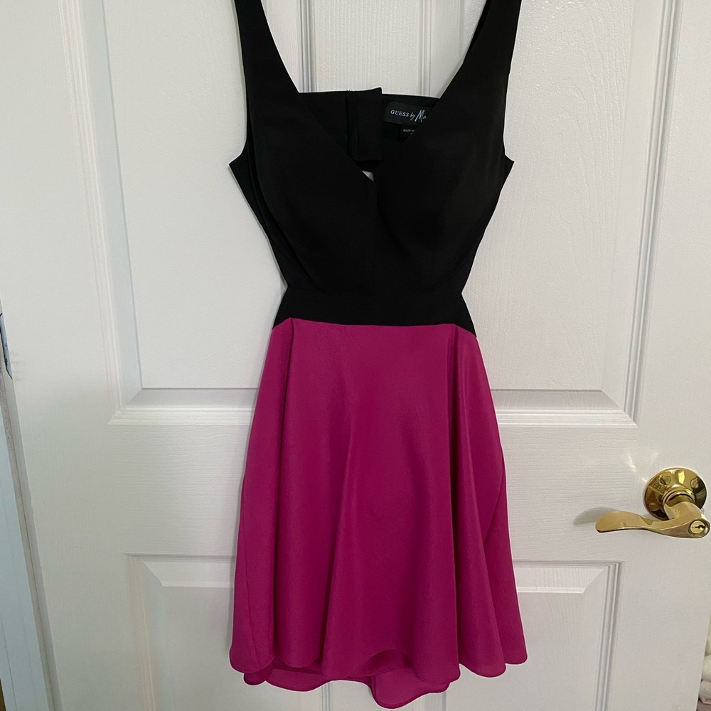GUESS black and pink dress. Size 00. Worn once.